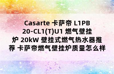 Casarte 卡萨帝 L1PB20-CL1(T)U1 燃气壁挂炉 20kW 壁挂式燃气热水器推荐 卡萨帝燃气壁挂炉质量怎么样